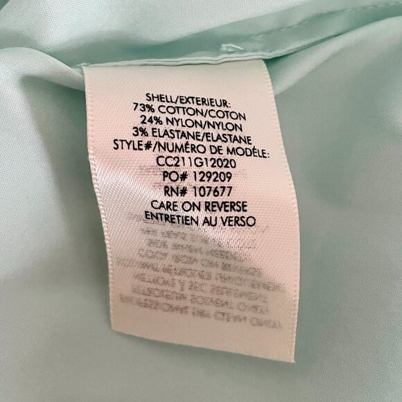 Alice + Olivia Finley Heart Cutout Embellished Mint Cotton Top M - Picture 6 of 8